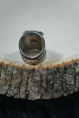 Navajo Sterling Silver Ring - Derrick Gordon - Size 8.5 - High Lonesome Trading