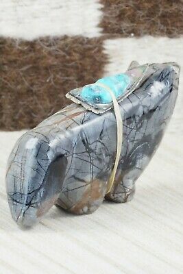 Wolf Zuni Fetish Carving - Delvin Leekya