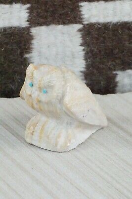 Owl Zuni Fetish Carving - Derrick Kaamasee
