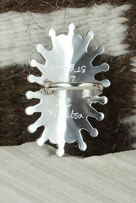 Turquoise & Sterling Silver Ring - Lance Waatsa - Size 5.75