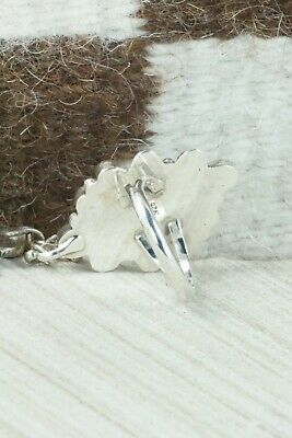 Turquoise & Sterling Silver Princess Bracelet & Ring - Size 7.5