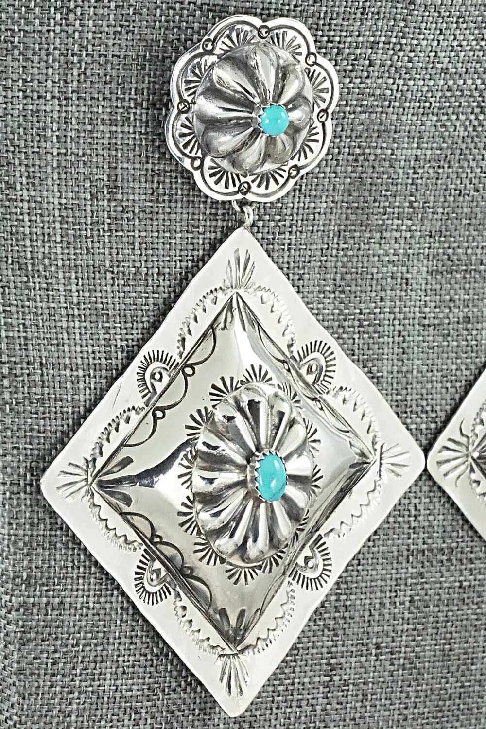 Turquoise & Sterling Silver Earrings - Rita Lee