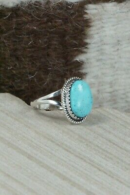 Turquoise & Sterling Silver Ring - Jamie Saunders - Size 6