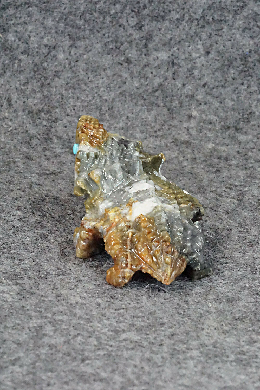 Horned Toad Zuni Fetish Carving - Alvin Haloo