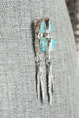 Turquoise & Sterling Silver Earrings - Annie Spencer
