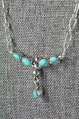 Turquoise & Sterling Silver Necklace - Loretta Smith