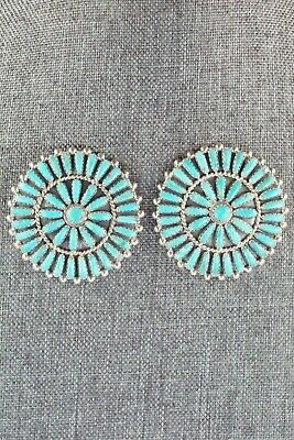 Turquoise & Sterling Silver Earrings - Philena Byjoe