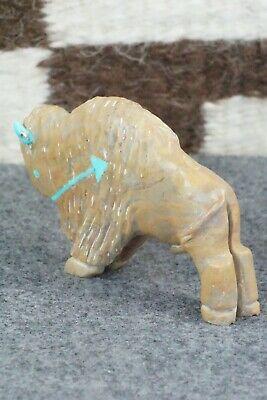 Buffalo Zuni Fetish Carving - Andres Quandelacy - High Lonesome Trading