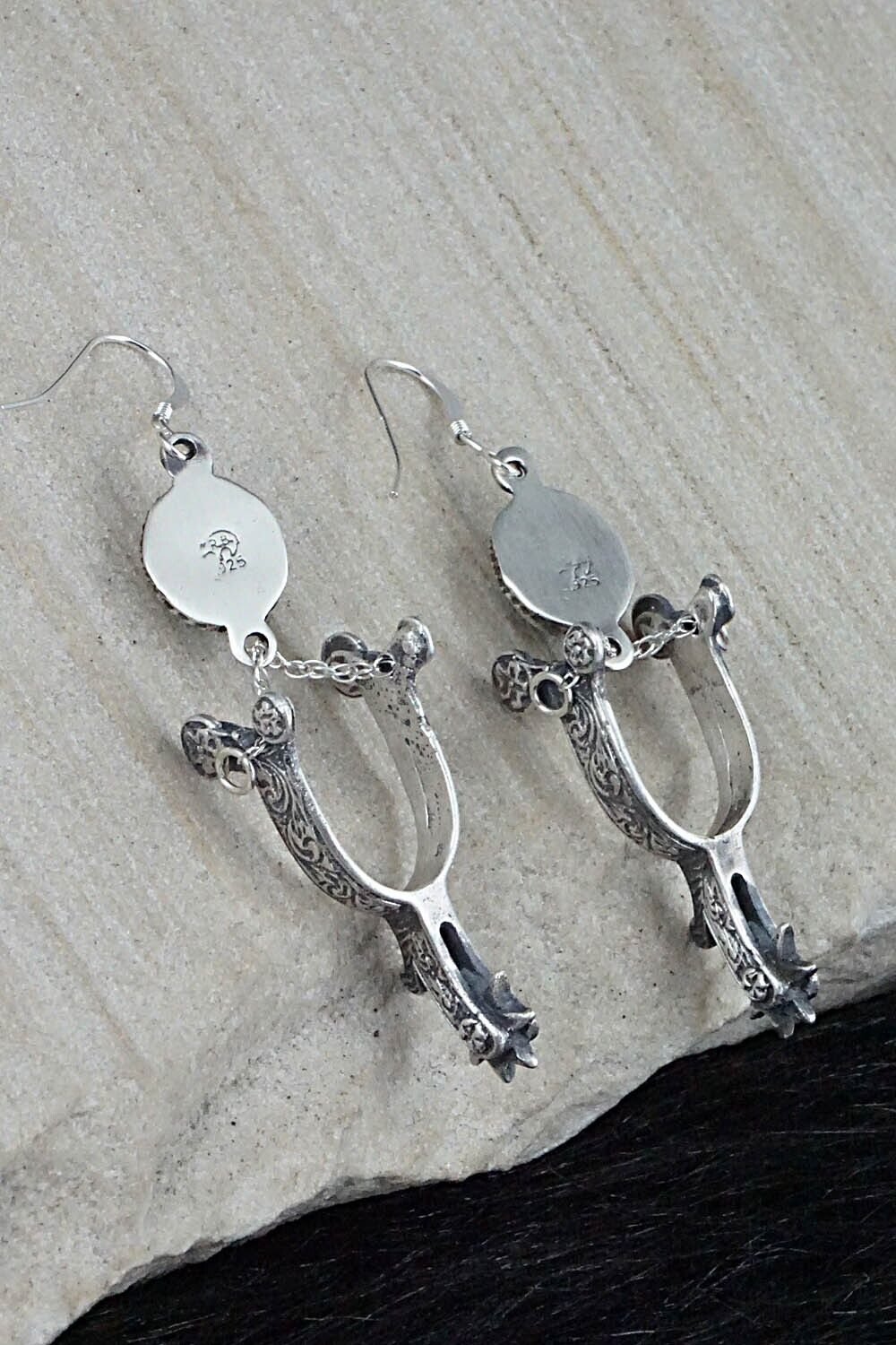 Turquoise & Sterling Silver Earrings - Annie Spencer