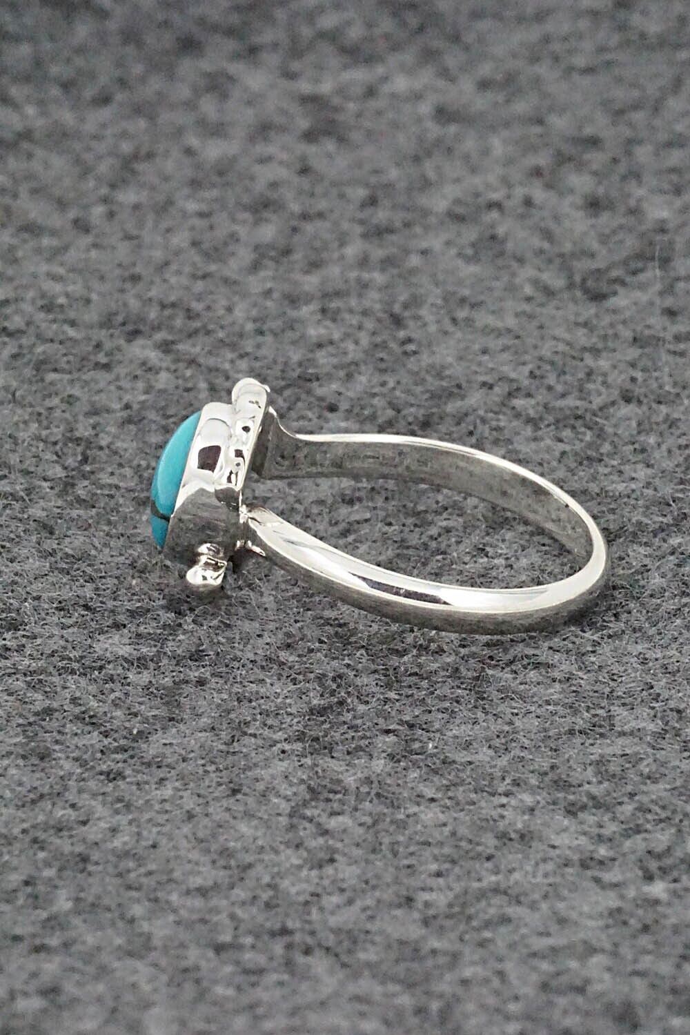 Turquoise & Sterling Silver Ring - William Begay - Size 8.5
