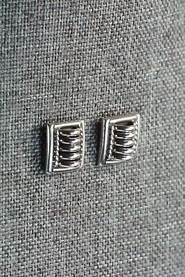 Navajo Sterling Silver Earrings - Thomas Charley