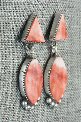 Spiny Oyster & Sterling Silver Earrings - Selina Warner