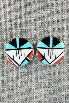 Multi Stone & Sterling Silver Earrings - Leif Esalio
