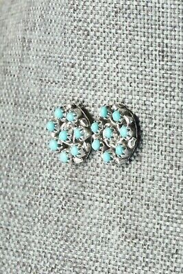 Turquoise & Sterling Silver Earrings - Randy Hooee