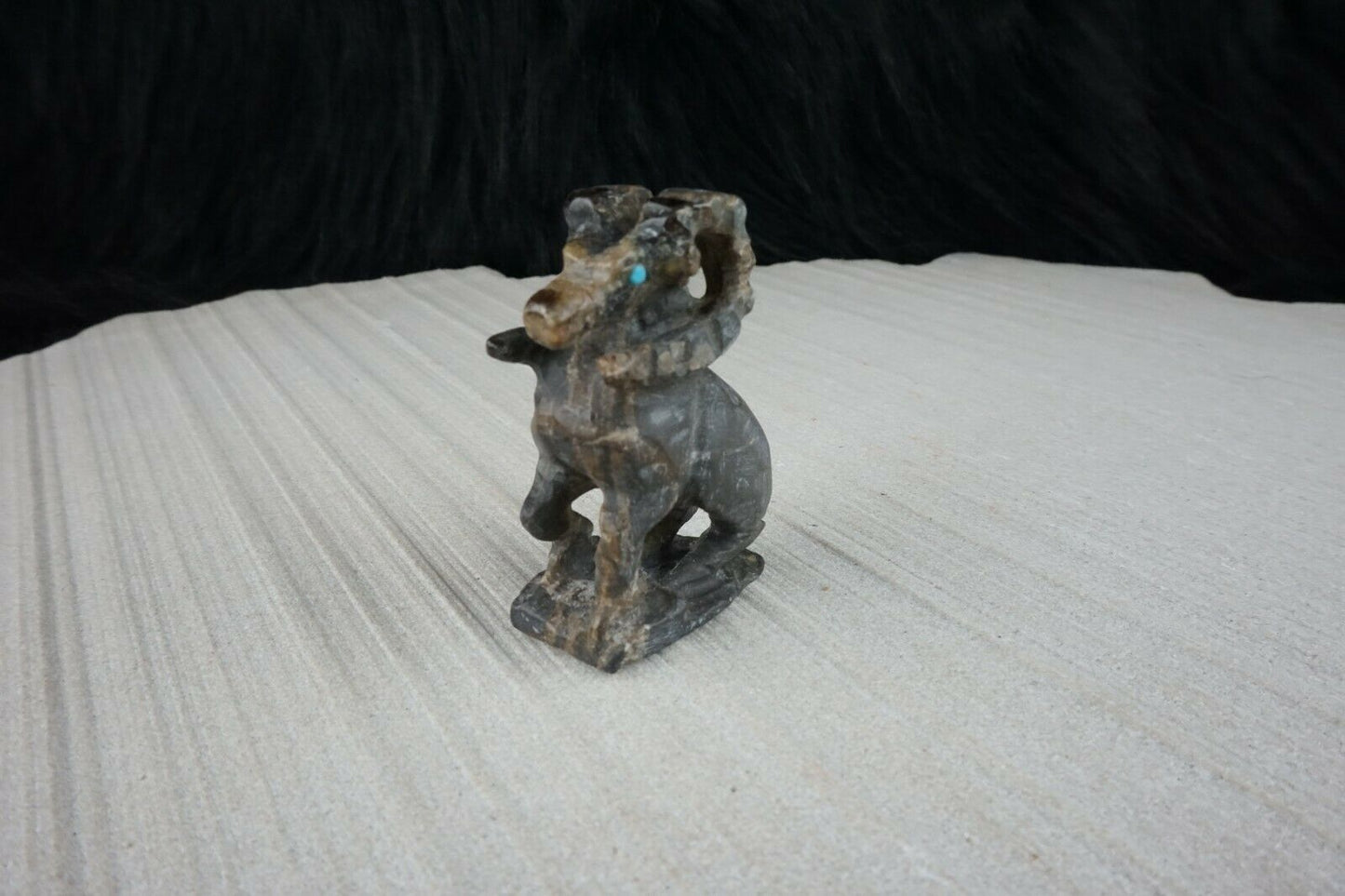 Ram Zuni Fetish Carving - Jerrold Lahaleon - High Lonesome Trading