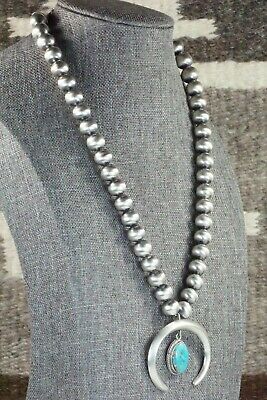 Turquoise & Sterling Silver Pearl Necklace - Jan Mariano - High Lonesome Trading