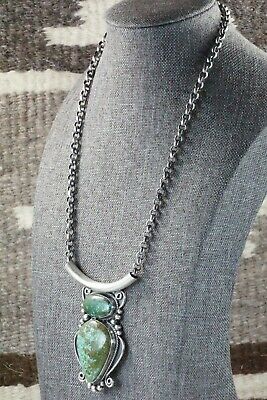 Turquoise & Sterling Silver Necklace - Raymond Delgarito