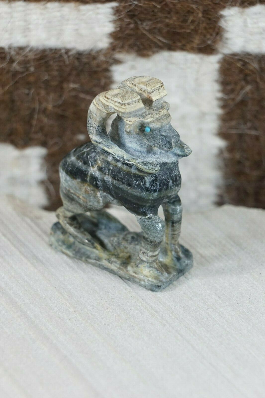 Ram Zuni Fetish Carving - Jerrold Lahaleon - High Lonesome Trading