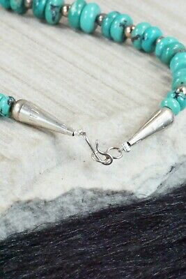 Turquoise & Sterling Silver Necklace - Navajo