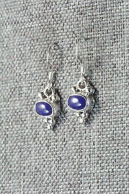 Lapis & Sterling Silver Earrings - Elaine Shirley