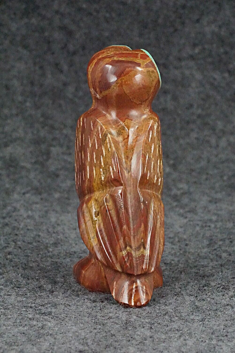 Owl Zuni Fetish Carving - Enrike Leekya