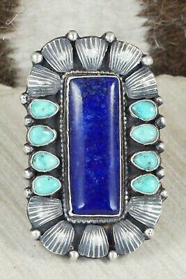 Lapis & Sterling Silver Ring - Shawn Cayatineto - Size 7.5
