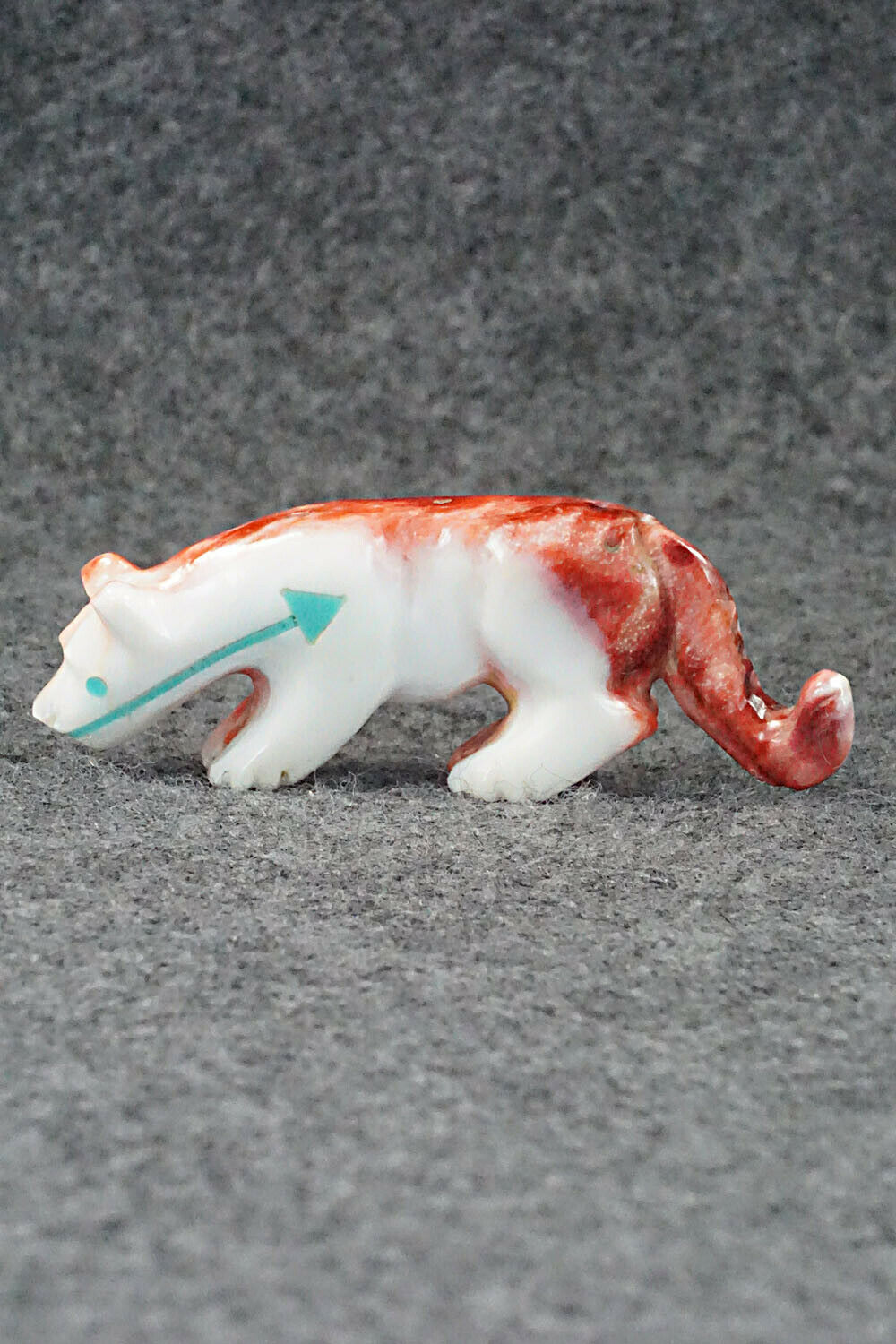 Mountain Lion Zuni Fetish Carving - Andres Quandelacy