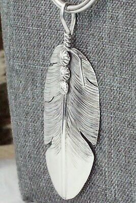 Sterling Silver Feather & Chain Necklace - Ben Begay