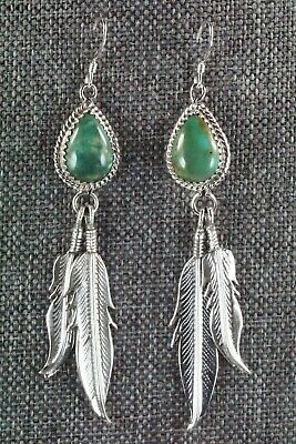 Navajo Turquoise & Sterling Silver Earrings - Judy Largo
