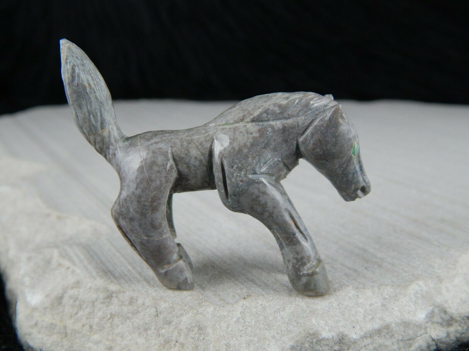 Horse Zuni Fetish Carving - Jonas Hastito - High Lonesome Trading