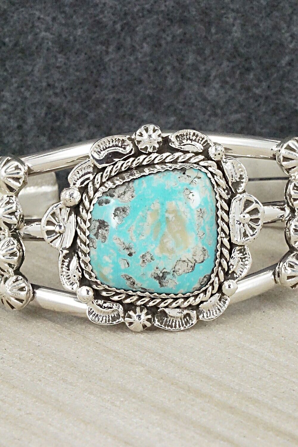 Turquoise & Sterling Silver Bracelet - Jimmy Garcia Jr.