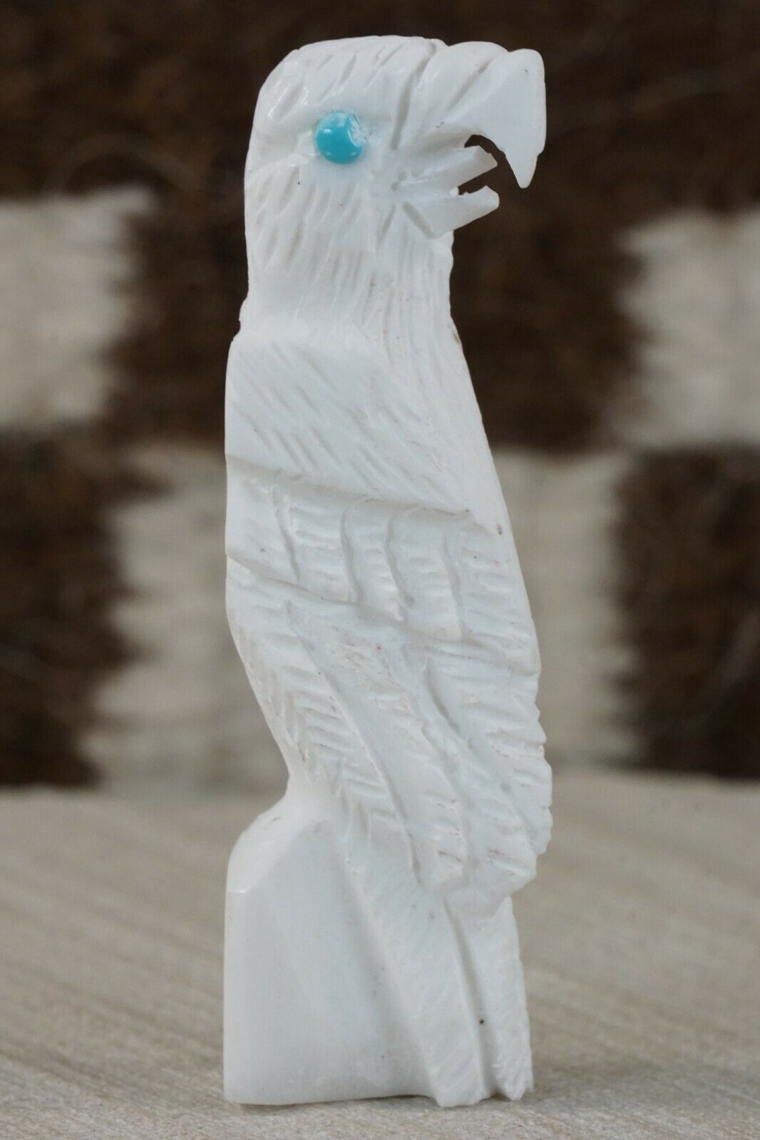 Eagle Zuni Fetish Carving - Lance Deysee - High Lonesome Trading