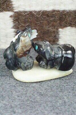 Bear Zuni Fetish Carving - Della Haloo - High Lonesome Trading