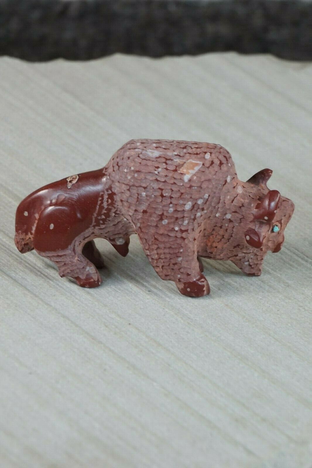Buffalo Zuni Fetish Carving - Russell Shack - High Lonesome Trading