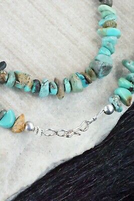 Turquoise & Sterling Silver Necklace - Navajo