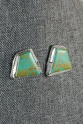 Turquoise and Sterling Silver Earrings - Annissa Martinez