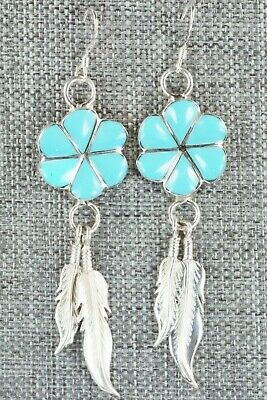 Turquoise & Sterling Silver Earrings - Jonathan Besselente