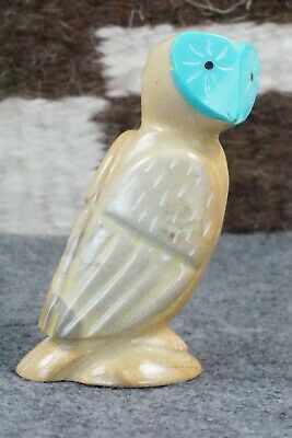 Owl Zuni Fetish Carving - Enrike Leekya