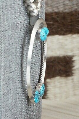 Turquoise & Sterling Silver Squash Blossom - Thomson Willie