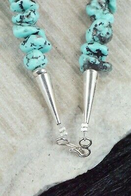 Turquoise & Sterling Silver Necklace - Louise Joe