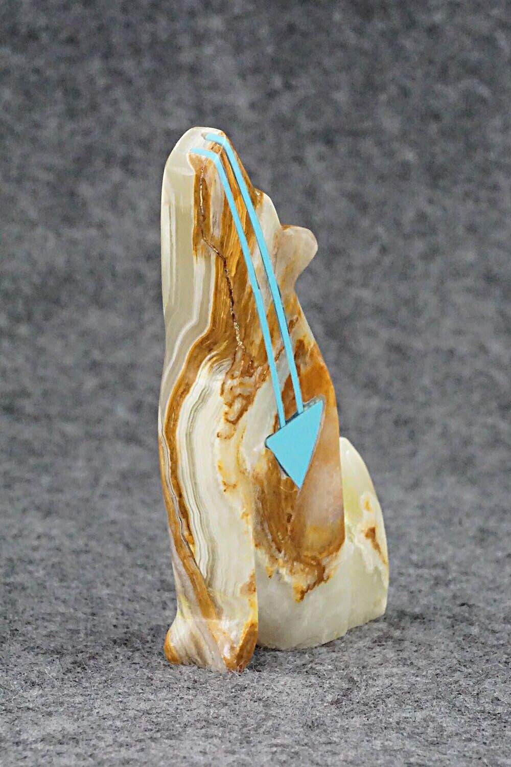 Coyote Zuni Fetish Carving - Rodney Laiwakete