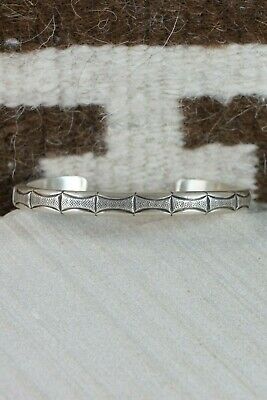 Navajo Sterling Silver Bracelet - Calvin Martinez - High Lonesome Trading