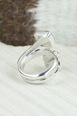 Turquoise & Sterling Silver Ring - Bobby Platero - Size 7.5