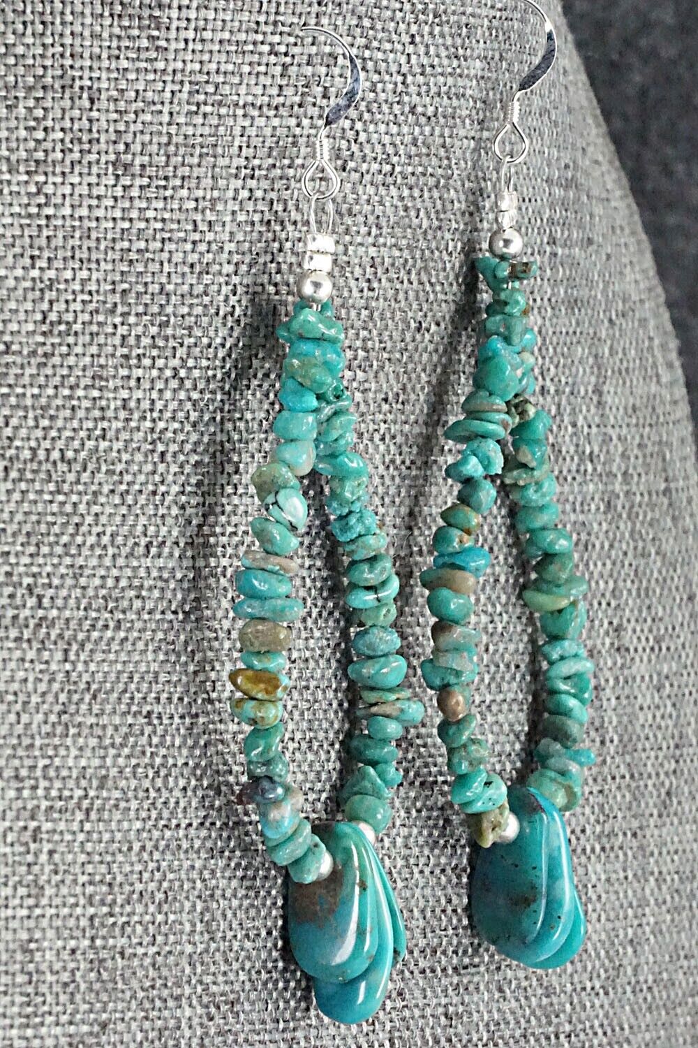 Turquoise & Sterling Silver Earrings - Tammy Nolcot