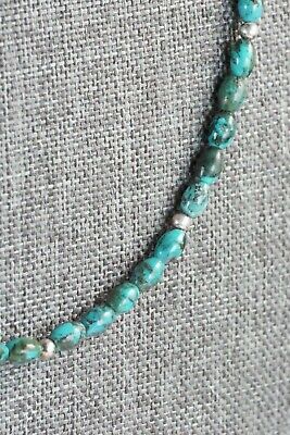 Turquoise & Sterling Silver Necklace - Native American