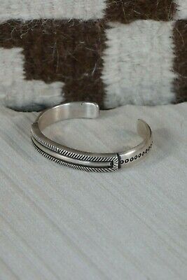 Navajo Sterling Silver Bracelet - Calvin Martinez - High Lonesome Trading