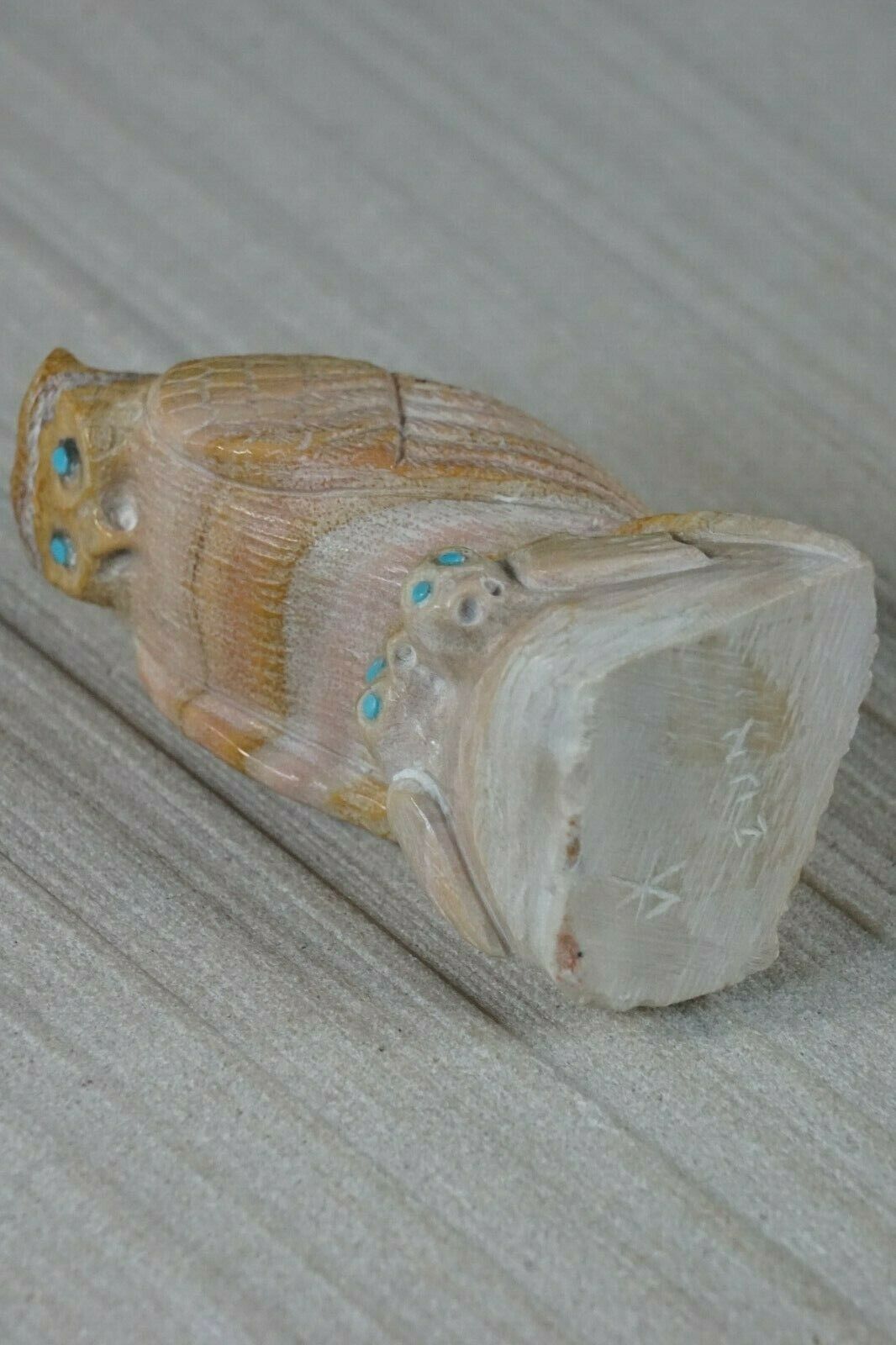 Owl Zuni Fetish Carving - Derrick Kaamasee - High Lonesome Trading