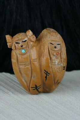 Corn Maiden Zuni Fetish Carving - Sandra Quandelacy - High Lonesome Trading