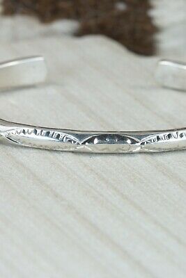 Navajo Sterling Silver Bracelet - Elaine Tahe