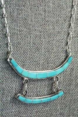 Turquoise & Sterling Silver Necklace - Gloria Waseta